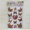 Butterfly flower three-dimensional layer tiling decorative painting three-dimensional handcrafted layer wall tiling European-style room living room decorative wall Specification image